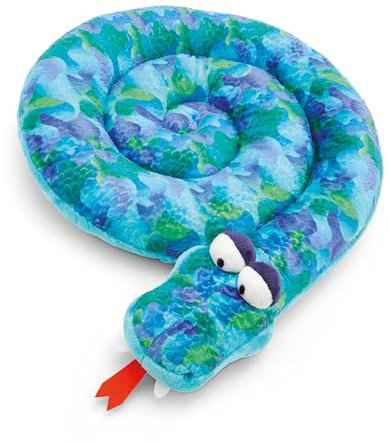 NICI Kissen Schlange rund 30cm - grün - Flauschiges Kuscheltierkissen für Jungen, Mädchen, Babys und NICI Kuscheltierliebhaber, Kuschelkissen für Zuhause, Kindergarten oder unterwegs - 61729