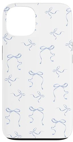 Zierliche Schleifen Kokette Blau Bänder Schleifen Aquarell Mädchen Hülle für iPhone 13