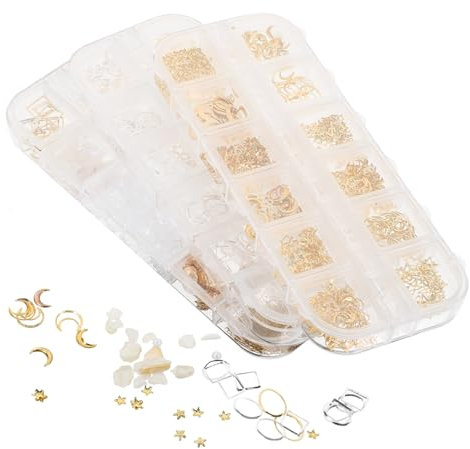 PHENOFICE Boxen Epoxidharz Füllmaterialien Fächer Diy Schmuck Zubehör Mit Legierung Für Resin Casting Langlebig Und Hautfreundlich Für Kreative Projekte