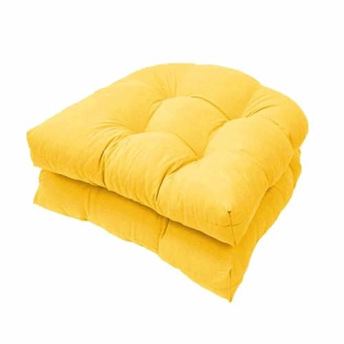 GYYFQH Stuhlkissen 2er/4er/6er Set, Sessel Kissen Zurück Sitzkissen Pad 48x48 cm, Sitzpolster Für Geeignet für den Innen und Außeneinsatz, Outdoor Gartenstuhlkissen，Terrassensofakissen(Style O2,2pcs)