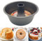 HOCHSTE Cake Tin UK, Ring Cake Pan, Fluted Mould, Pumpkin Form for Baking - Grey