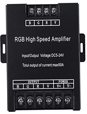 Hermosiey LED 30A 50A 400W RGB High Speed Amplifier LED Einfarbiger VerstäRker Repeater für Lichtstreifen