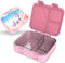 Jarlson® Brotdose Kinder mit Fächern MILI | Lunchbox BPA frei | Bento Box auslaufsicher | Snackbox | Jausenbox für Kindergarten und Schule |1000 ml - Leichtgewicht (Einhorn Rosa)