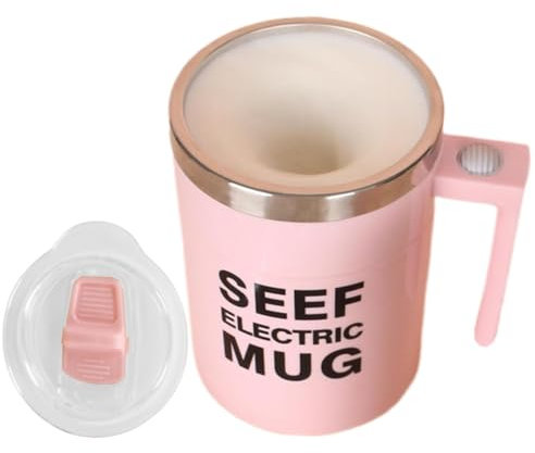 Taza de café con agitación automática - Taza mezcladora de café eléctrica, agitadores de acero inoxidable de 400 ml | Taza autoagitadora portátil para café, leche, chocolate caliente, taza de café con