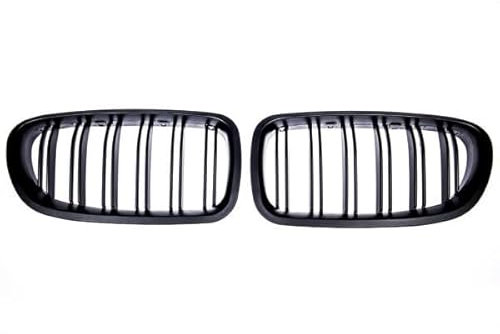 Kühlergrill Set Grill Schwarz MATT Doppelsteg passend für BMW F10 F11 auch M M5