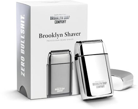 Brooklyn Soap Company Brooklyn Shaver - Elektrischer Rasierer für Herren - Bartschneider für eine makellose Trockenrasur - Elektrorasierer mit LED-Display & USB-C Aufladung