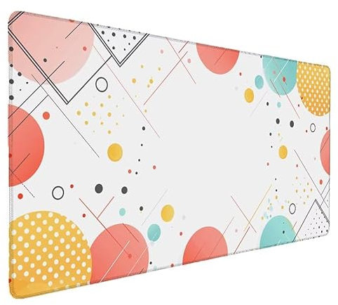 Tapis de Souris Rose, Bulle Tapis de Souris Gamer XXL 1500x800x3mm Étanche Antidérapante Mouse Pad avec Coutures sur Les Bords - sous Main Bureau - Accessoire Bureau, pour Gamer, PC, Portable A-1