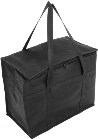BUGUUYO De Stockage De Granulés De Bois De Rangement D'allumage Support De Stockage D'isolation Pochette Anti-feu à Récipient Black Feuille D'aluminium