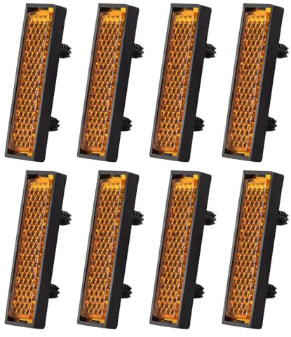 Haiki Pack of 8Pcs Pedal Reflector Reinforced Reflectors for Bike Pedal Bicycles Pedals Bike Pedal Reflectors Wheel Reflectors