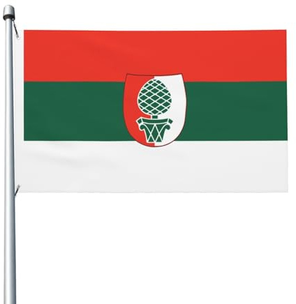 Fahne Augsburg Hofflaggen Dekorative Fahnen Mit 2 Metallösen Gartenflagge Für Heimdekoration Drinnen Bar Deko 90X150Cm