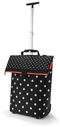 reisenthel Trolley M in Mixed Dots, Rahmen: Silber – Praktischer Shopping-Trolley mit viel Stauraum und Reißverschluss – Aus wasserabweisendem Material