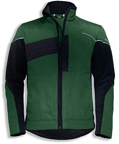Uvex Perfexxion Herren-Arbeitsjacke - Grüne Männer-Hybridjacke - Viele Taschen XXL
