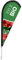Vispronet Beachflag - Bio - Äpfel ✓ versch. Halterungen ✓ Tropfenform ✓ Höhe 2,04 m ✓ Indoor & Outdoor (mit Erdspieß)