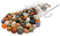 Edelstein-Set Mancala | 100 NATÜRLICHE, echte Trommelsteine im praktischen Organza-Aufbewahrungsbeutel | Perfekt für Steinchenspiele wie Hus, Bao, Kalaha und weitere Brettspiele