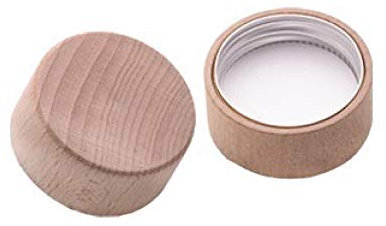 BrandPrint - Tappo a Vite in Moplen Rivestito in Legno. per imboccatura GPI33. Confezione da 10 pz