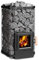 FinTec ARTHUR Holz-Saunaofen 11,8 kW I 180 kg Steinvolumen I Große Glastür I Ideal für Finnische Sauna oder Außensauna I Umweltfreundlich I Made in Germany