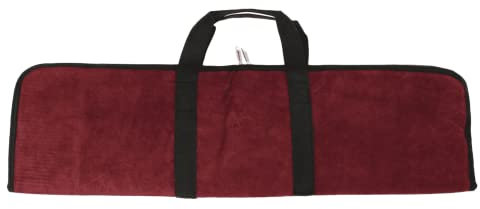 elToro Wild Colorz Velour - Bogentasche, praktische Bogentasche aus weichem Velourleder mit Taschen fürs Mittelstück und die Wurfarme (Bordeaux)
