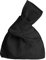 Muka Velvet Knotentasche Knot Handgelenktasche Knot Wristlet Bag Tasche Abendtasche im japanischen Stil- Schwarz