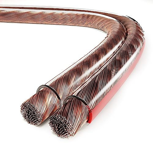conecto cable altavoz, cable altavoz CCA, 2x1,50mm² color: transparente 50 metros