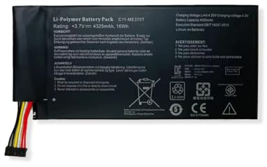(3.7V 16Wh) C11-ME370T C11-ME370TG Laptop-Akkus für Asus Google Nexus 7 2012 16GB 8GB 32GB MeMo Pad ME301T ME301T-A1 ME172V