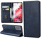 ZYIMOU Handyhülle für Samsung Galaxy S20 FE / S20 FE 5G Hülle mit Schutzfolie, Leder Schutzhülle Standfunktion Kartenfach Wallet Klapphülle Samsung Galaxy S20 FE / S20 FE 5G Flip Case Cover, Blau