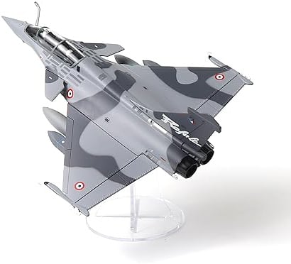 NUOTIE Rafale B 1/72 metallflygplansmodell, byggsatser av det franska flygvapnet, militärtryckgjutning, färdig stridsjet-modell med stativ (kamouflage)