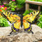 Epsom Door Handle Metal Butterfly Wall Art – 3D Hand-Painted Indoor/Outdoor Decoration for Fence, Garden, Patio or Home | Weatherproof Metal Décor – 6 Colours & 2 (Large Yellow Butterfly)