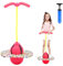 Hengrongshen Pogo Ball mit Griffen, Pogo Stick Hüpfball für Kinder, Hüpfstange mit Luftpumpe, Pogo Ball zum Training des Gleichgewichts, Jump Spiel Geschenk für Kinder ab 6 Jahre (Rosa)