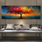TONGYINLI Grandes peintures sur toile colorées représentant un arbre de vie, art mural abstrait, décoration d'intérieur moderne, motifs géométriques imprimés, 60 x 180 cm, sans cadre