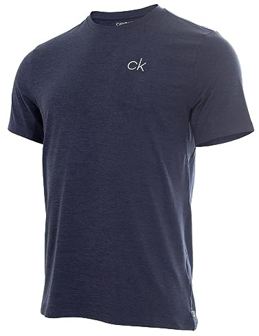 Calvin Klein Herren Newport Tee Golf-T-Shirt, Marineblau, Groß