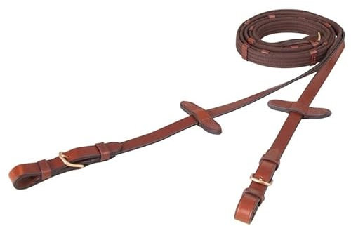 BR Rênes de sangle avec boucles rondes - Taille complète.