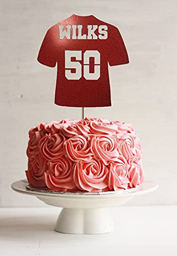 Personalised Football Shirt Card Cake Topper, Birthday, Celebration, Team, Soccer, Handmade