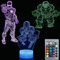 ZYTC 3D Illusion Superheld Nachtlicht Drei Muster 7 Farbwechsel Dekor Lampe Schreibtisch Tisch Nachtlicht Lampe für Kinder Kinder