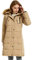 Orolay Damen Lsolierter Daunenmantel Winter Kapuzen-Steppjacke mit Kunstpelz Female Winterjacke K haki L