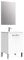 Baikal Neo 280034068 Meuble de Salle de Bain avec lavabo et Miroir avec Pieds, Deux Portes, Finition Blanc Mat, mélaminé 16, en kit, Montage Facile 60 x 82 x 46 cm, 16 mm céramique, 60