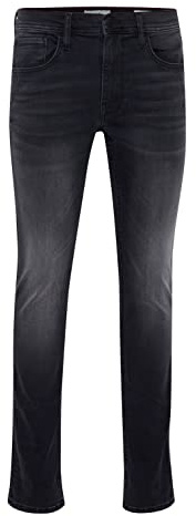 Blend BHJet Herren Jeanshose Hose mit Eingrifftaschen Gürtelschlaufen Stretch Baumwollmischung Slim fit, Größe:W38/32, Farbe:Denim washed black (201001)