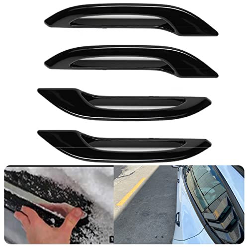JUTTAUTO 4Pcs Door Handle for Tesla Model 3 / Y, Car Anti-Freeze Anti-Scratch No Hand Clamp Door Handle Extension Accessories, Great New Year Winter Gift for Father Mother Lover Tesla Model 3/Y Owner