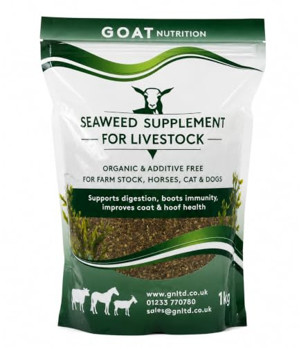 GOAT NUTRITION EST. 1981 Seaweed 1kg | Organic Granular Seaweed Plant Food | Ascophyllum Nodosum | Rich in Vitamins, Minerals & Trace Elements | For Pets & Livestock | GMO Free