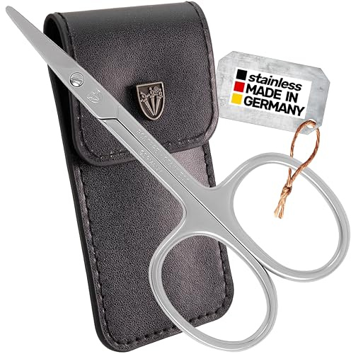 3 Swords Germany - Curved cuticle manicure scissors, rounded for children and diabetics, stainless steel - Made in Solingen / Germany
