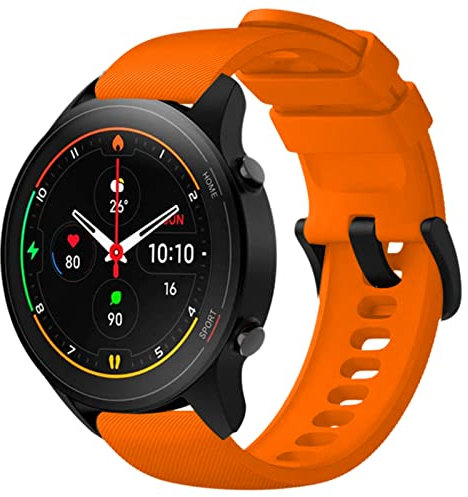 Correa para reloj, pulsera de 22 mm de ancho, compatible con Xiaomi Mi Watch Color Sport (naranja)