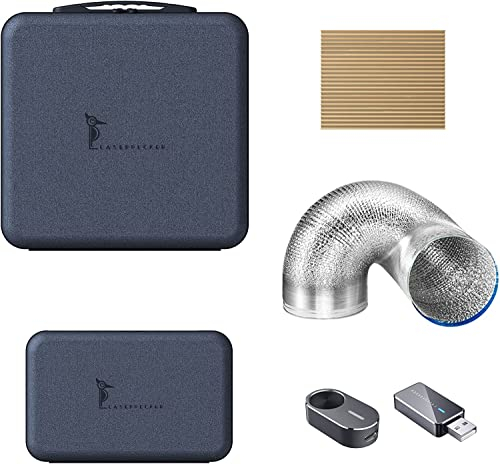 LaserPecker L2 Zubehörpaket, Schutztasche + Bluetooth Adapter + Batch-Betriebsmodul + Auspuffrohr + Schneideplatte, Laser Graviermaschine Zubehör Exklusiv für LaserPecker 2