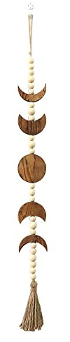 Dasertoe -Mondphasenwand, Boho-Bauernhaus-Perlen-Mond-Girlande mit Wanddekoration,