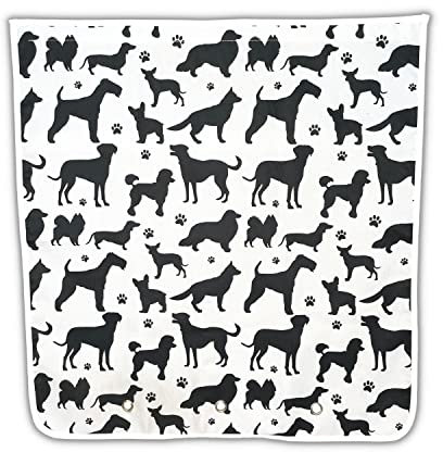 Nevkha Letter Box Catcher for Mail, Letters, Post, Small Packages. Alternative to Letterbox Cage, No Screws Required Will Attach to Doors and Letterboxes with Strong Adhesive (Dog Pattern)