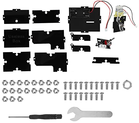 Ejoyous nutzlose Box, Kinder Erwachsene Lustiges Spielzeug Einzigartige Kreative Geschenke Useless Box DIY Parts Kit Automatic Box Leave Me Alone Useless Schaltet Sich Selbst aus in der