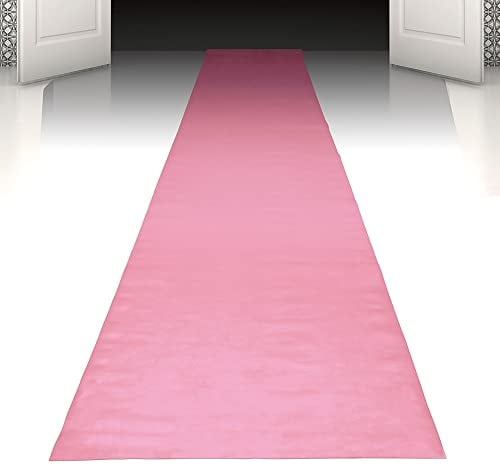 Boland - Tapis de fête, 450 x 60 cm, Autocollant, décoration de fête, décoration d'entrée, décoration d'anniversaire, Rose