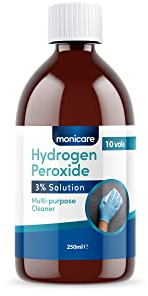 Monicare Hydrogen Peroxide 3% -250ml, 10 Vols, Clear
