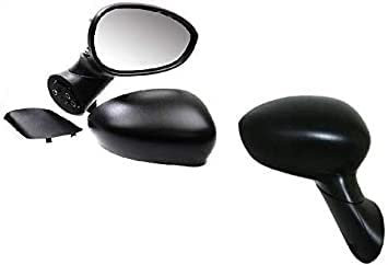 TVP Trade Vehicle Parts.co.uk Compatible With Door Wing Mirror Heated Electric Black O/S Right 500 Hatchback 2008-2015