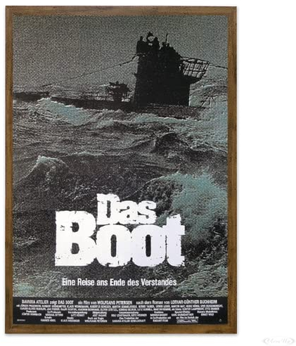 Close Up Das Boot Poster (89x64,1 cm) gerahmt in: Rahmen Eiche dunkel