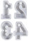 VRDREM 1-4 Zahlen Form DIY Silikon Form, 3D handgefertigte Kerzenhalter Formen Gips Harz Form, passend für Handwerk Kerzenhalter Form Dekoration Hochzeit Party (4PCS)