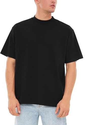 Johnny Urban Oversized Tshirt Herren & Damen - Sammy - Heavy Basic Kurzarm T-Shirt Oversize - Enganliegender Kragen - Unisex - 100% Baumwolle - Einfarbig